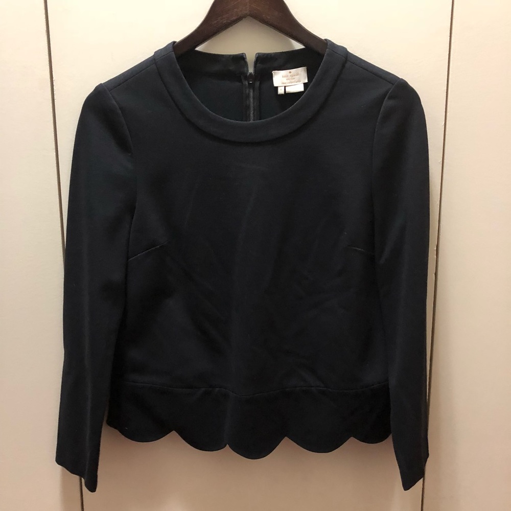 Kate Spade scalloped crop top